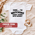 Crime Shows Baby Bodysuit Funny Baby Bodysuit Baby Gift Baby Announcement Gift Crime Shows Baby Clothes Crime Baby Tees Graphic Tee – Cozy Vibes · High-Quality Print
