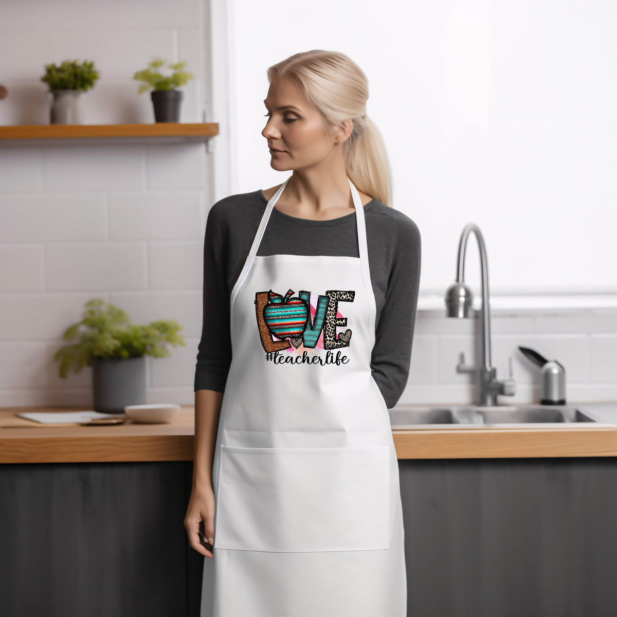 Baking Apron Teacher Appreciation Gifts For Men Or Women Cooking Apron Leaving School Gift Love Teacherlife Graphic Tee – Fan Favorite · Great Gift For Fans