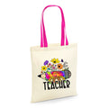 Thank You Teacher Gift 2Colour Canvas Cotton Totes Bags Tote Bag – Feel-Good Design · Great Gift For Fans