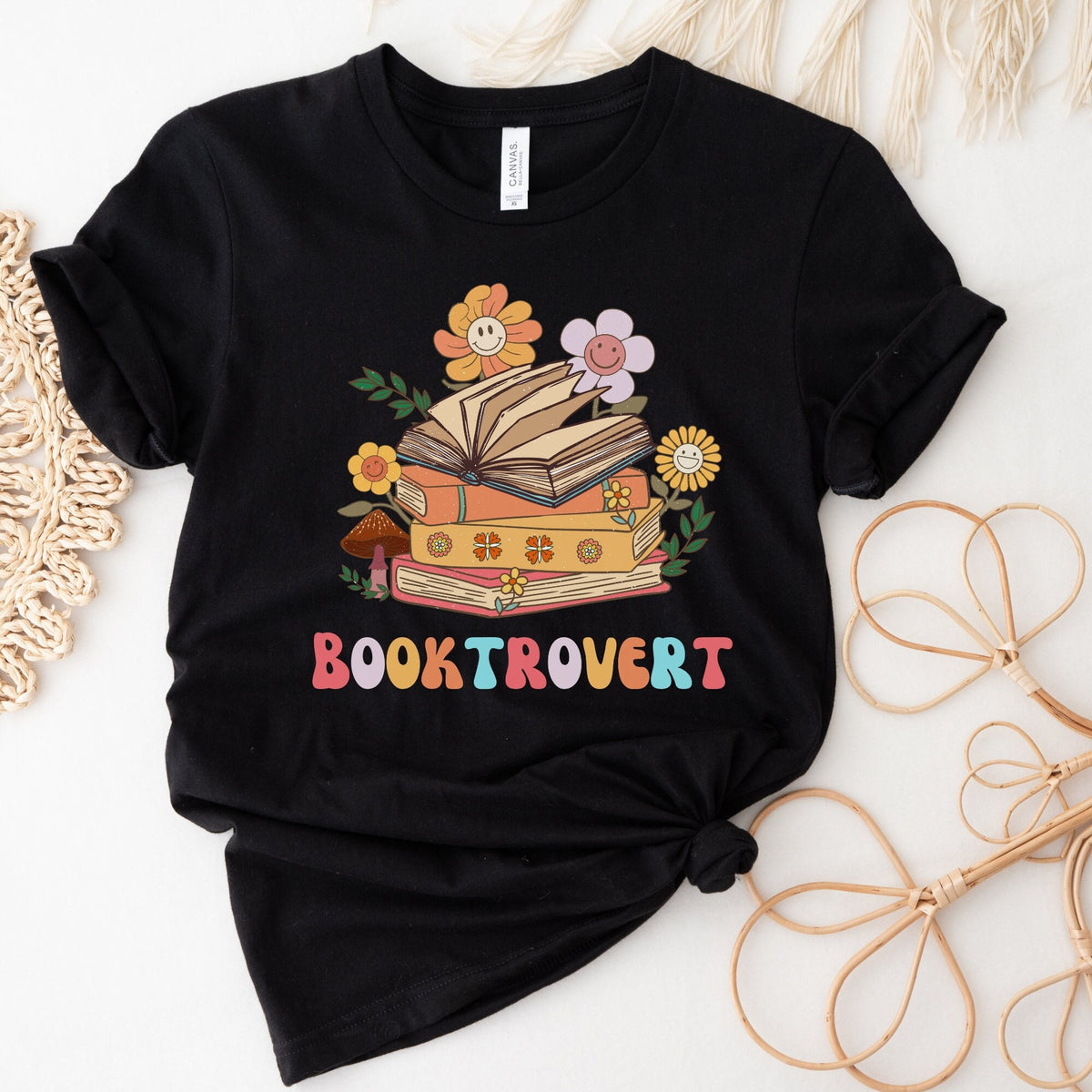 Booktrovert Shirt Retro Book Lover Shirt Librarian Shirt Reading Shirt Bookworm Shirt Book Lover Gift Bookworm Gift Librarian Gift Graphic Tee – Soft Feel · Top Pick For Any Outfit