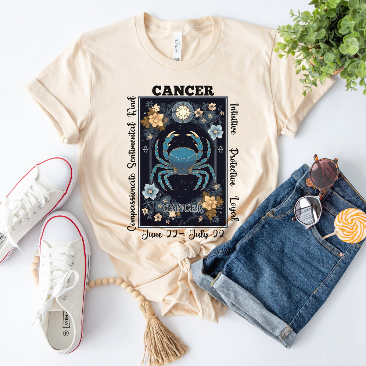 Cancer Shirt Zodiac Shirt Cancer Gift Horoscope Shirt Astrology Shirt Cancer Birthday Gift Astrology Gift Cancer Gifts July Gift Graphic Tee – Aesthetic Look · High-Quality Print