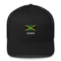 Jamaican Flag Yardie Trucker Cap Wah Gaawn Graphic Tee – Warm & Stylish · High-Quality Print