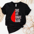 Blood Donor Shirt Donate Blood Awareness Shirt Blood Transfusion Donor Gift Give Blood Save Lives Blood Donation Phlebotomist Gfit Graphic Tee – Feel-Good Design · Top Pick For Any Outfit