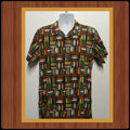 AT025 Americana 195039s style rayon atomic tiki print shirt By Atomik Tiki Graphic Tee – Bold Style · High-Quality Print
