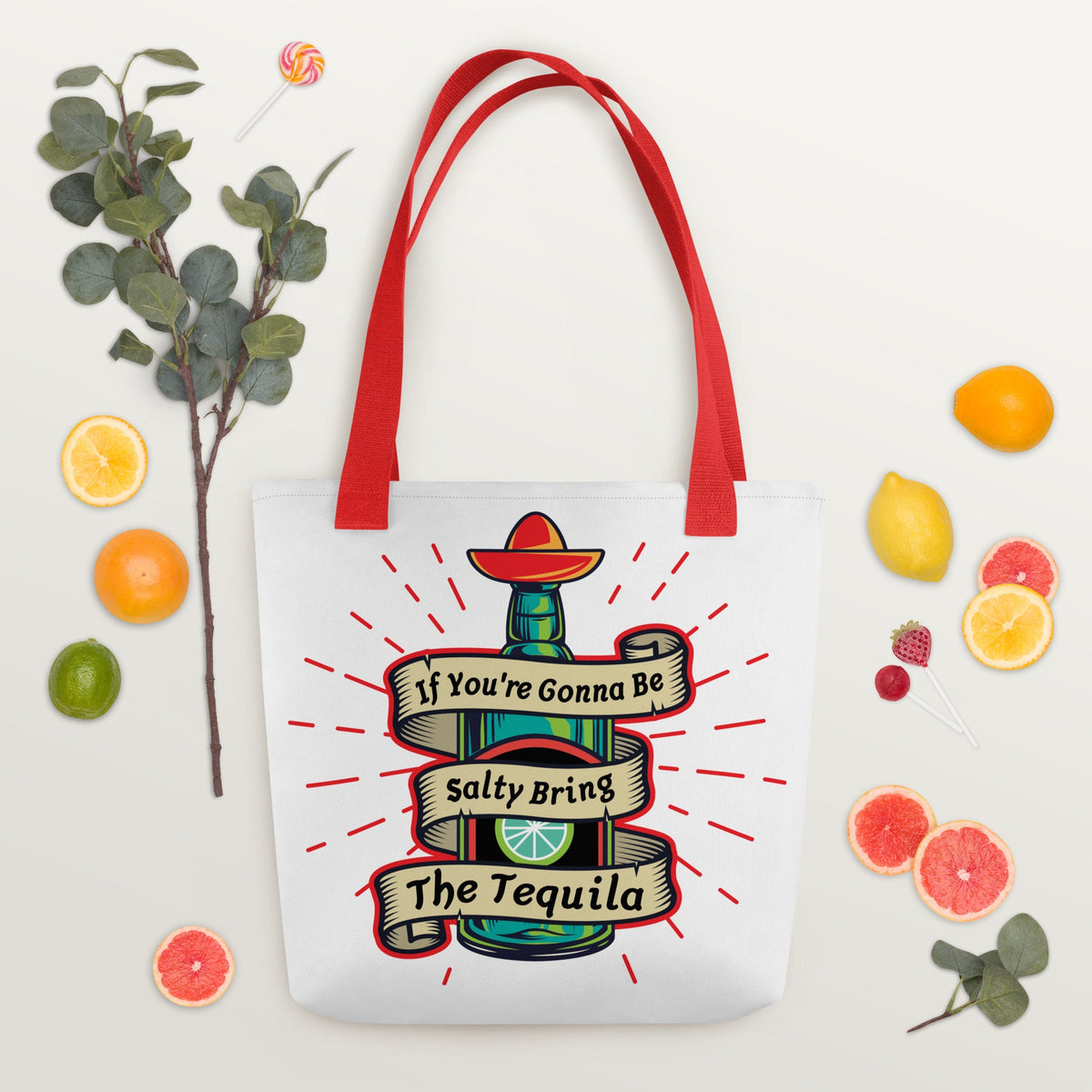 If You39re Gonna Be Salty Bring the Tequila Tote bag holds up to 44 lbs Tote Bag – Cozy Vibes · Trending Graphic Apparel