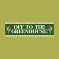 Funny Bumper Sticker with Cute Boho Flowers for Garden Lover Off To The Greenhouse Cute Retro Aesthetic Sticker for Moms Who Love Flowers Graphic Tee – Aesthetic Look · Trending Graphic Apparel