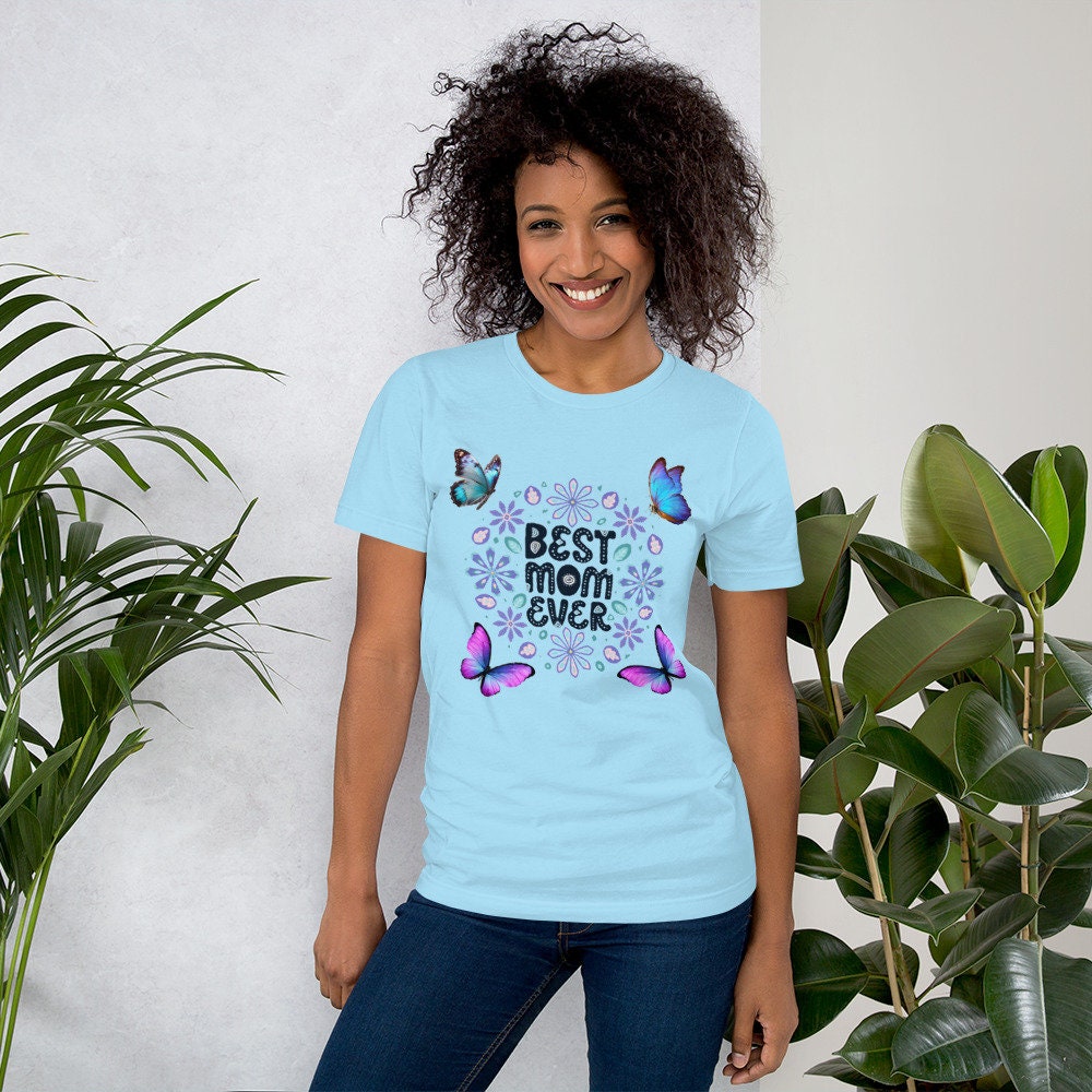 Best Mom Ever Butterflies Womens Soft T shirt Graphic Tee – Fan Favorite · Must-Have Style