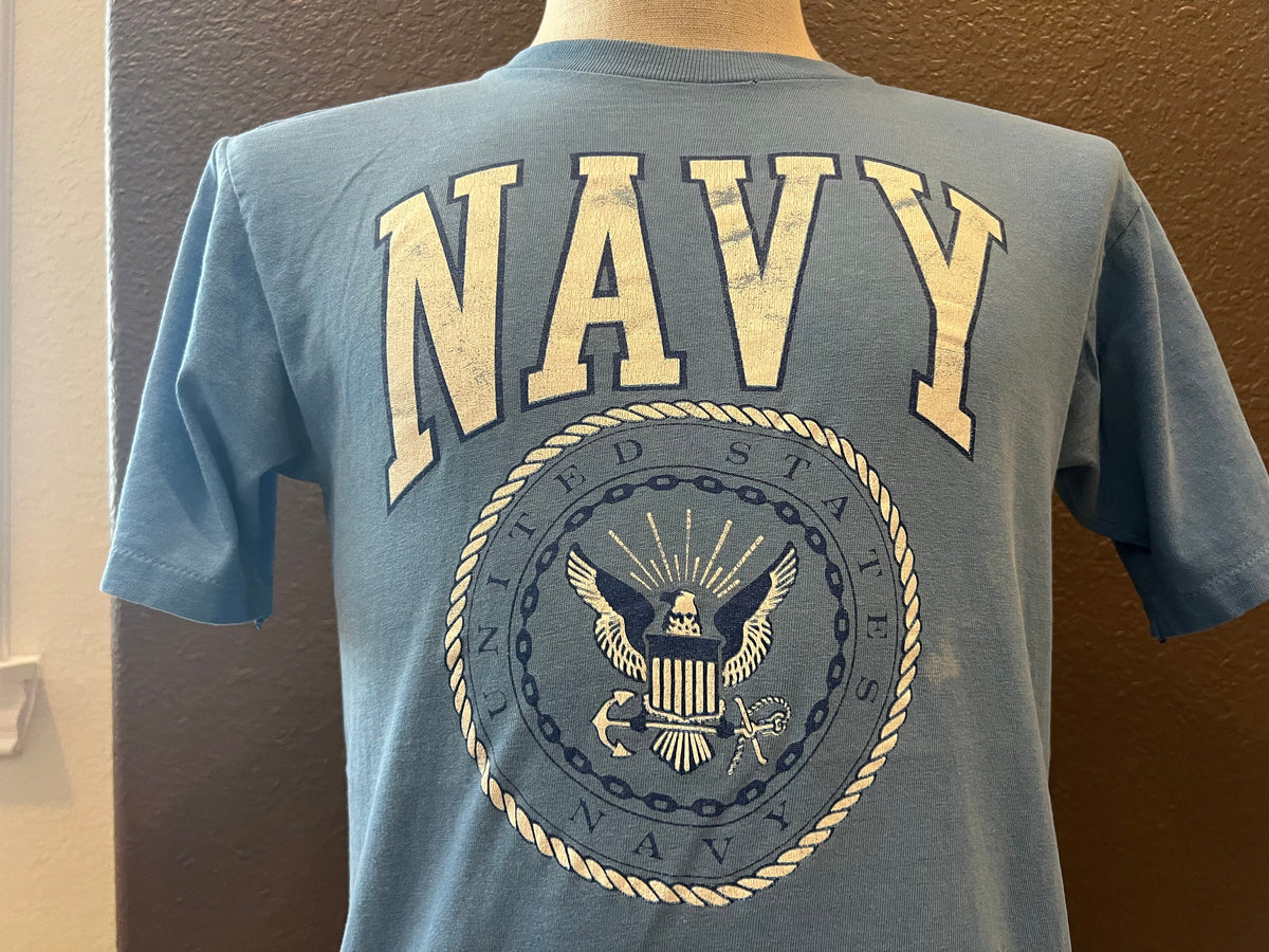Vintage 9039s United States Navy Blue T Shirt Size M Graphic Tee – Cozy Vibes · Great Gift For Fans
