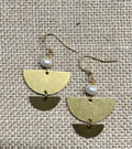 Brass Dangle with Pearl Accents Earrings Graphic Tee – Bold Style · Trending Graphic Apparel