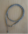 Gray Crystals and Silver Beads Double Bracelet on Sterling Silver Chain 14quot wextender chain Graphic Tee – Soft Feel · Must-Have Style
