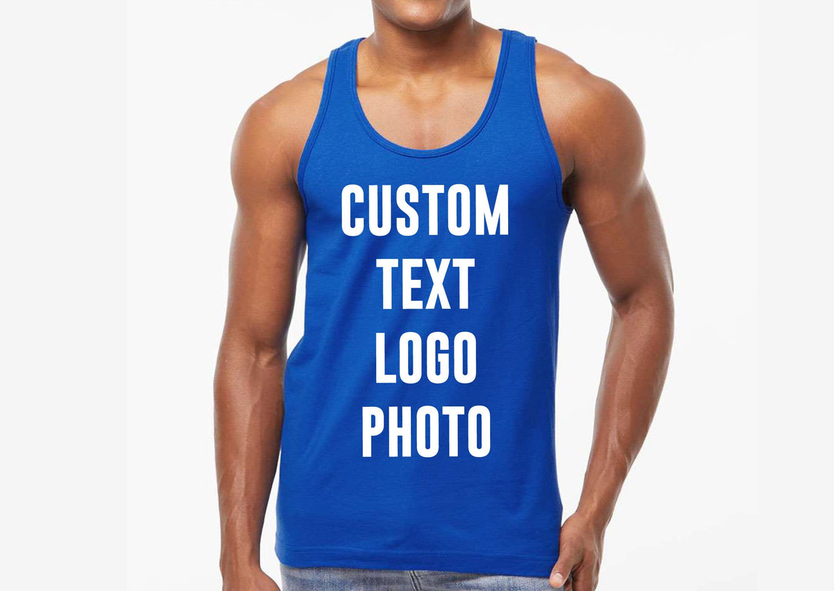 Custom Text Tank Top for Men Women Personalized Tank Top Custom Design Custom Bachelorette Tank Top Front Back Print Tank Top – Warm & Stylish · Top Pick For Any Outfit