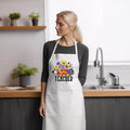 Baking Apron Teacher Appreciation Gifts For Men Or Women Cooking Apron Leaving School Gift Teacher Pencil Flowers Graphic Tee – Aesthetic Look · Trending Graphic Apparel