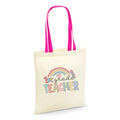 Thank You Teacher Gift 2Colour Canvas Cotton Totes Bags 1st Grade Tote Bag – Warm & Stylish · High-Quality Print