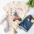 Japanese Shirt Japan Shirt Japan Tshirt Cherry Blossom Sakura Shirt Okinawa Temple Bridge Floral Shirt Gift for Japan Lover Graphic Tee – Bold Style · High-Quality Print