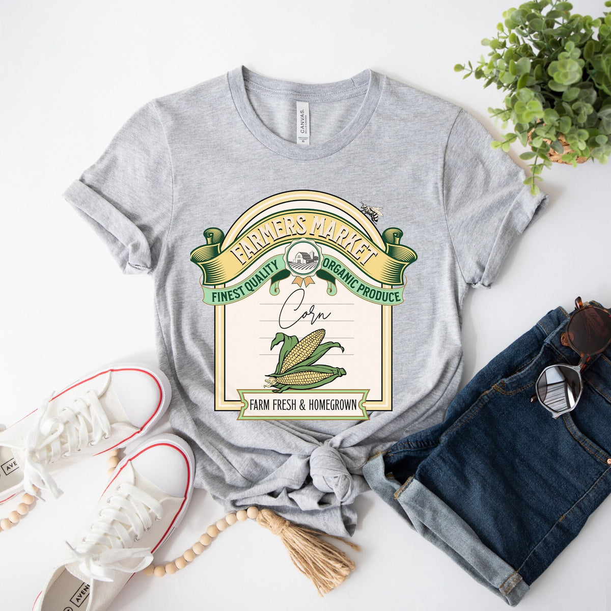 Vegetable Shirt Corn Shirt Farm Life Farm Fresh Shirt Farmers Market Fresh Corn Gardening Shirt Veggie Shirt Farm Shirt Farmer Shirt Graphic Tee – Feel-Good Design · High-Quality Print