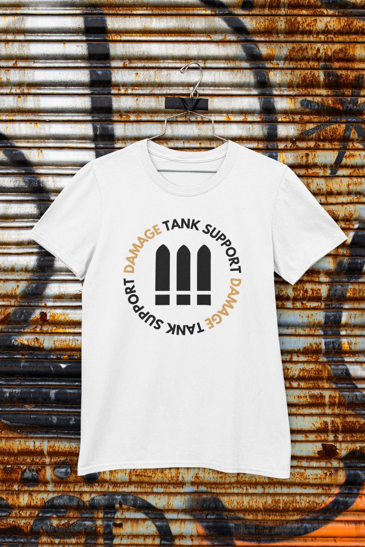 Overwatch 2 Damage Role T Shirt Gaming T Shirt Damage Tank Support White Unisex T Shirt Perfect Gift for Gamers and Overwatch Fans Tank Top – Feel-Good Design · Great Gift For Fans