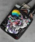 Japanese Fox Tote Cherry Blossom Print Cool Animal Graphic Aesthetic Handbag Trendy Shoulder Bag Moon Floral Purse Women Ladies Gift Tote Bag – Cozy Vibes · Top Pick For Any Outfit