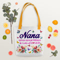 Nana Gives Great HUGS Lots of LOVE Tote Bag holds up to 44 lbs Tote Bag – Premium Graphic · Top Pick For Any Outfit