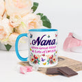 Nana Gives Great HUGS Lots of LOVE Colorblock Ceramic Mug 6 colors 11 oz Graphic Tee – Aesthetic Look · Great Gift For Fans
