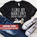 Funny Book Shirt Book Gift Iced Coffee Lover Gift Librarian Shirt Romance Novels Shirt I Like My Books Spicy And My Coffee Icy TShirt Graphic Tee – Easygoing Wear · Great Gift For Fans