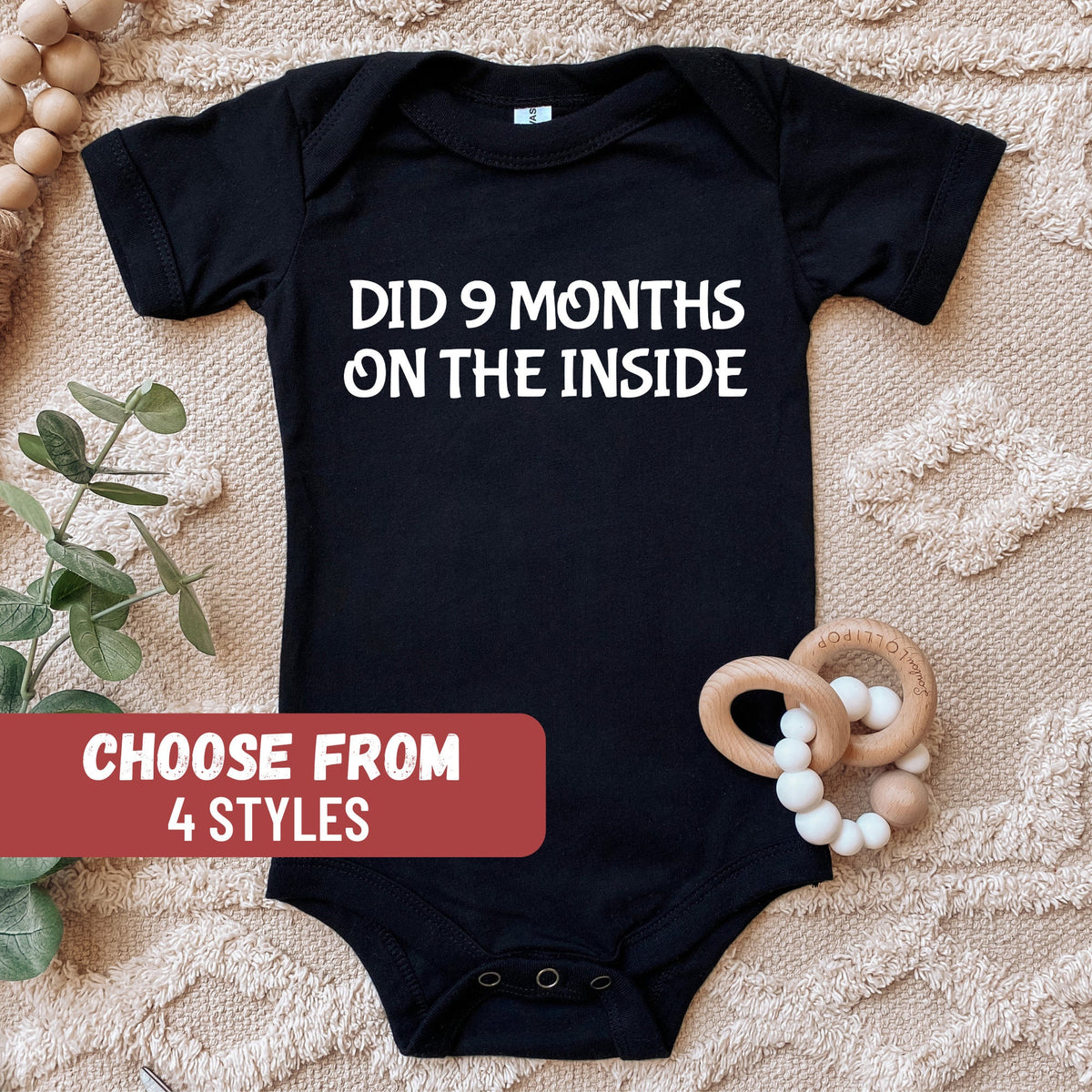 Newborn Outfit Funny Baby Bodysuit Baby Shower Gift Cute Baby Bodysuit Baby Announcement Did 9 Months On The Inside Baby Bodysuit Graphic Tee – Feel-Good Design · Must-Have Style