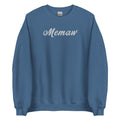 Memaw Embroidered Womens Soft Sweatshirt w Sweatshirt – Soft Feel · High-Quality Print