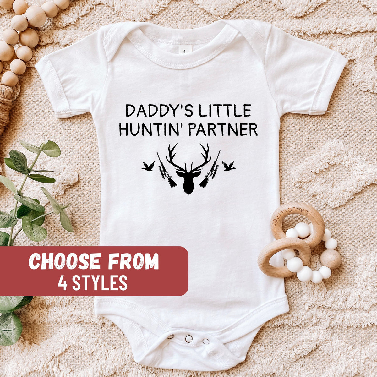 Hunting Baby Bodysuit Dad Gift Baby Bodysuit Baby Hunting Bodysuit Baby Reveal Baby Tees Daddy39s Little Huntin39 Partner Baby Bodysuit Graphic Tee – Aesthetic Look · Top Pick For Any Outfit