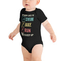 Triathlon Daddy Baby short sleeve one piece Graphic Tee – Aesthetic Look · Great Gift For Fans