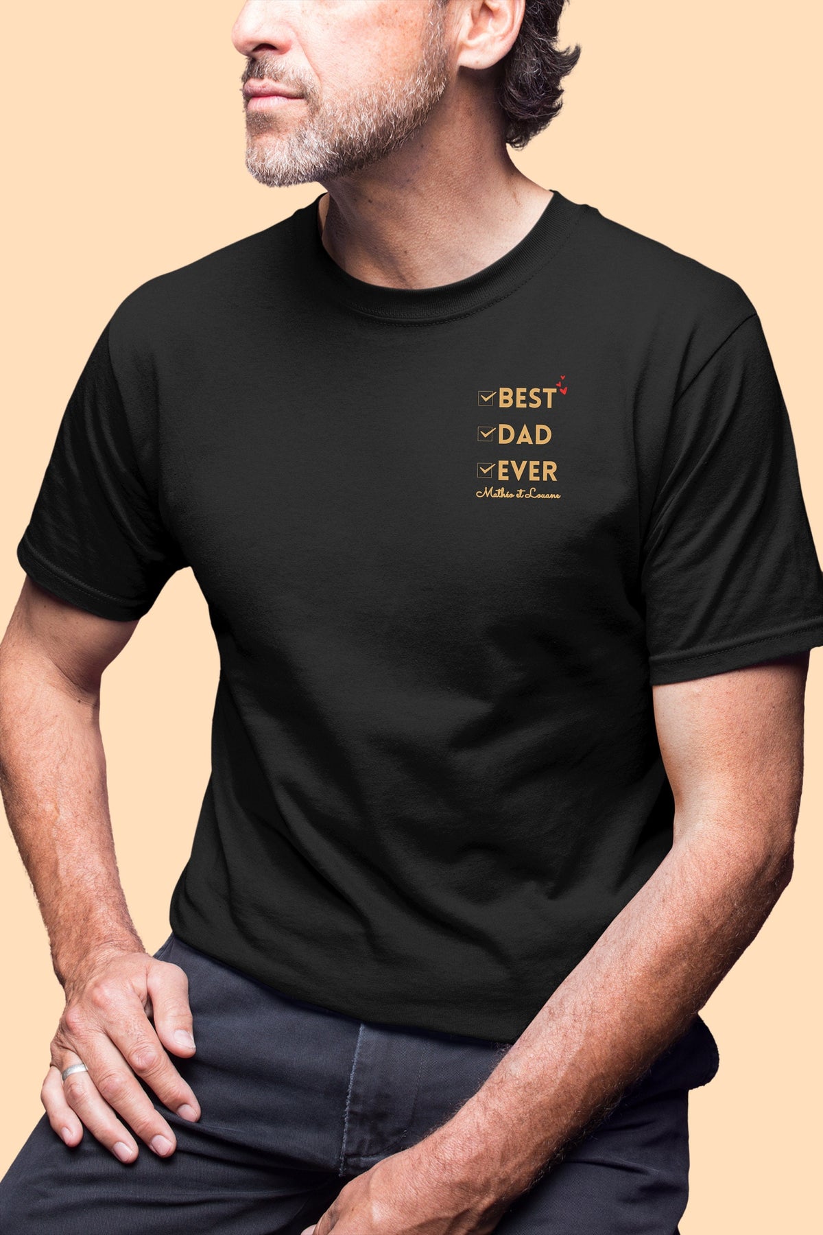 Tee shirt personnalis papa ide fte des pres anniversaire papa cadeau personnalis papa Nol Papa Graphic Tee – Premium Graphic · Top Pick For Any Outfit