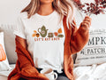 Cute Fall Tshirt Lets Get Cozy Womens Tshirt for Halloween Fall Shirts for Her Funny Autumn Tee Womens Cozy Tea Tshirt Shirt for Autumn Graphic Tee – Everyday Comfort · Trending Graphic Apparel