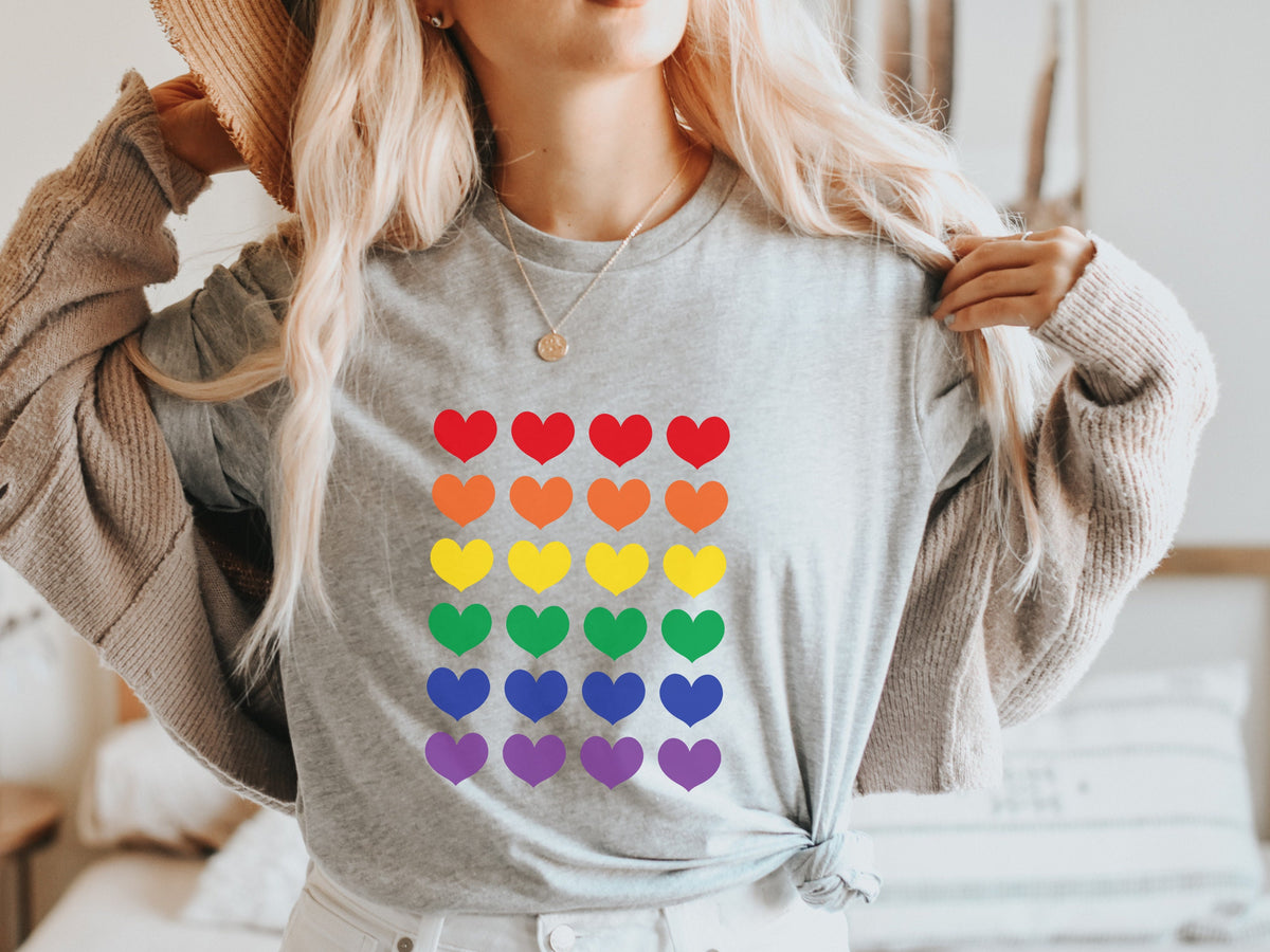Rainbow Pride LGBTQIA Unisex Rainbow T shirt Gay Pride Month Shirt Gender Neutral T Shirt LGBTQ Shirts Gift for LGBT Trans Pride Tee Graphic Tee – Feel-Good Design · Must-Have Style