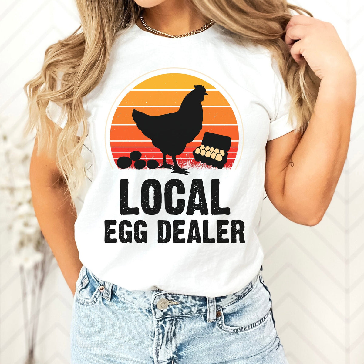 Local Egg Dealer Shirt Chicken Shirt Farmer Shirt Egg Shirt Farm Girl Shirt Farm Life Shirt Support Your Local Egg Farmer Farm Lover Graphic Tee – Warm & Stylish · Must-Have Style