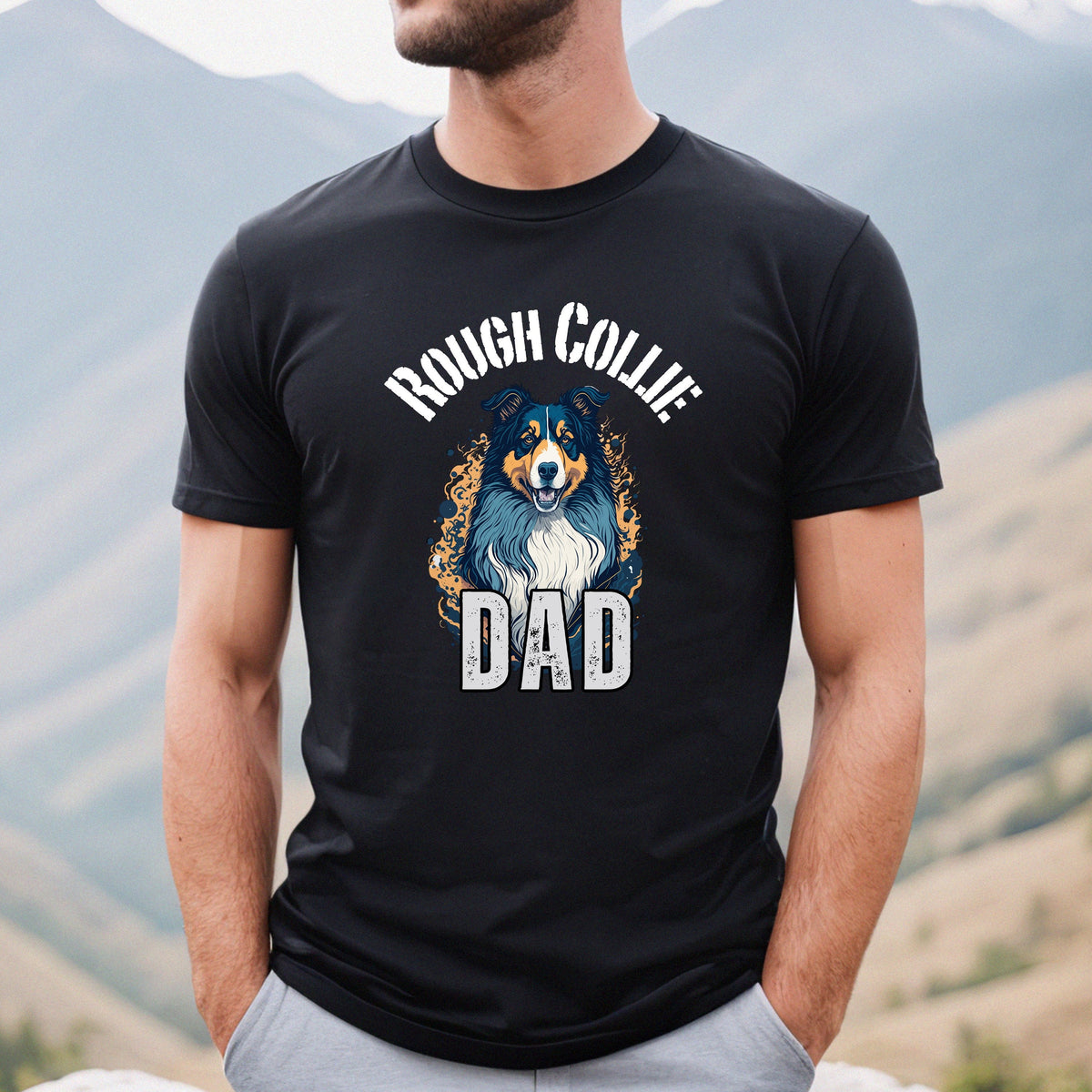 Rough Collie Dad shirt Funny Collie Shirt Rough Collie TShirt Rough Collie gift Rough Collie shirt for men Rough Collie Owner Tshirt Pet Dog Graphic Tee – Premium Graphic · Trending Graphic Apparel