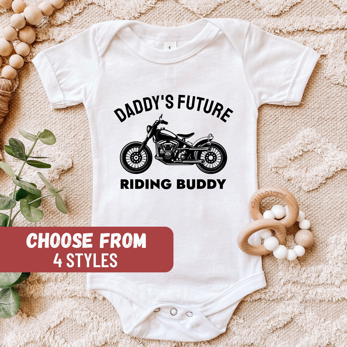 Motorcycle Baby Bodysuit Baby Bodysuit Motorcycle Baby Clothes Baby Shower Gift Baby Reveal Daddy39s Future Riding Buddy Baby Bodysuit Graphic Tee – Fan Favorite · Perfect For Daily Wear
