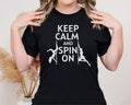 Keep Calm Pole Dancing T Shirt Funny Pole Shirt Cute Pole Dancer Gift Keep Calm and Spin On Pole Tee Unisex Cotton T Shirt Graphic Tee – Fan Favorite · Great Gift For Fans