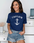 Captain TShirt Anchor TShirt Nautical Shirt Navy Captain Shirt Boat Anchor Shirt Womens Sailing Boat TShirt Graphic Tee – Premium Graphic · Great Gift For Fans