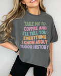 Groovy Tudor History Tee Shirt for Coffee Lover Who Loves English History 16th Century British History Shirt for Social Studies Teacher Graphic Tee – Feel-Good Design · Great Gift For Fans
