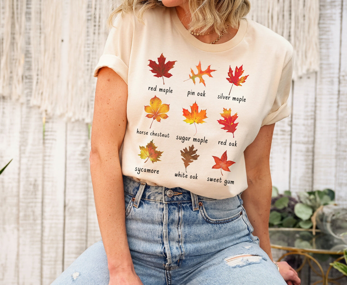 Fall Leaves Tshirt Unisex Autumn Leaves Tee Shirts Graphic Tee – Fan Favorite · Trending Graphic Apparel