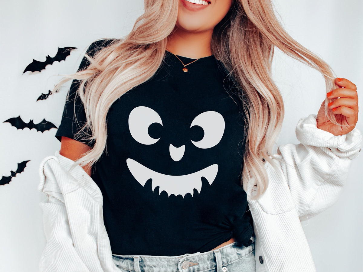 Funny Jack O Lantern Halloween Spooky Season Pumpkin T shirt for Women Cute Halloween Shirt for Pumpkin Season Jack O Lantern Tee Shirt Graphic Tee – Warm & Stylish · Great Gift For Fans
