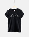 Original 1983 Girl Womens Vintage 40th Birthday Shirt Ladies Birth Year Numbers TShirt Graphic Tee – Feel-Good Design · Perfect For Daily Wear