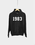 1983 Hoodie 40th Birthday Hoodie Made In Year Birth Numbers Hoody Hoodie – Everyday Comfort · Great Gift For Fans