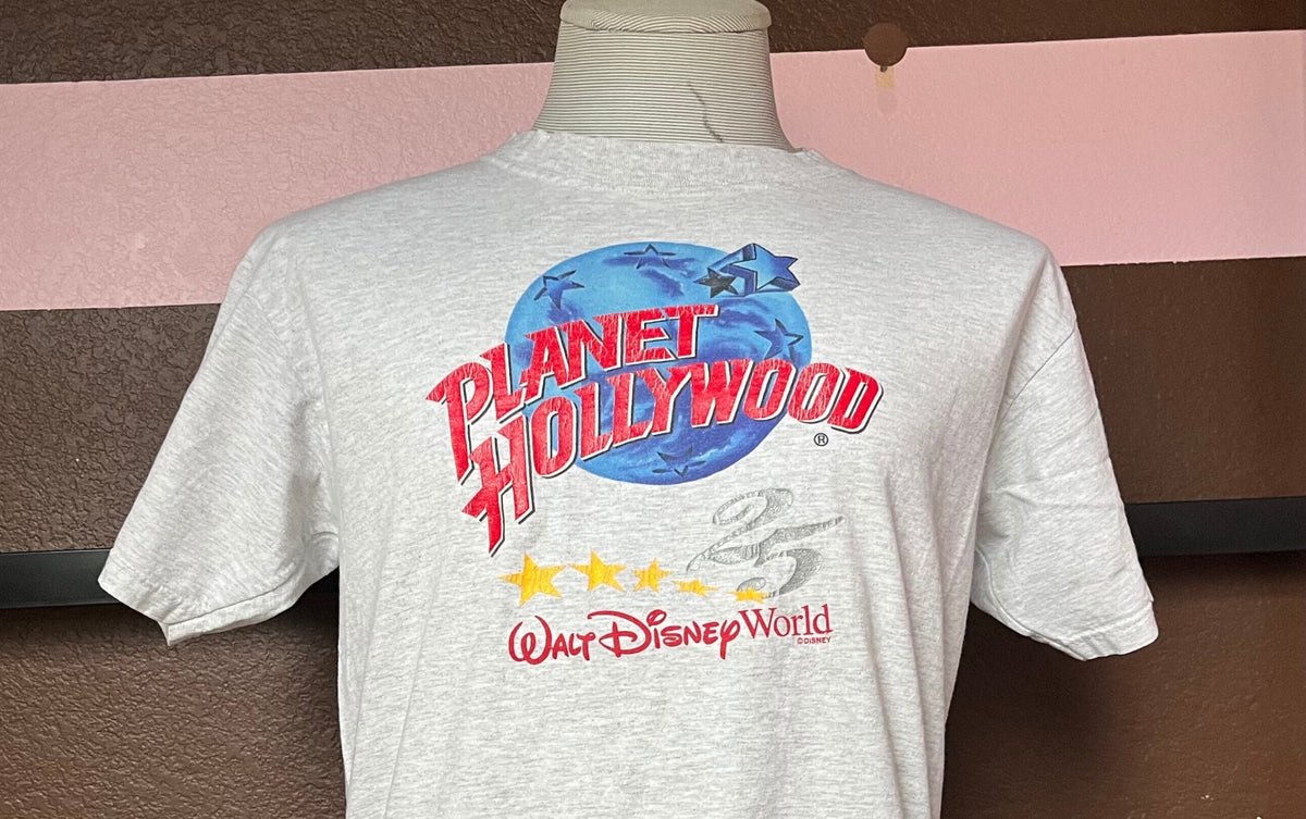 Vintage 9039s Planet Hollywood Walt Disney World TShirt L Graphic Tee – Soft Feel · Great Gift For Fans