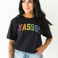 Yass Queen TShirt Pride Colours TShirt Womens Pride Shirt Yasss Queen Gay Pride TShirt LGBTQ Pride TShirt Pride Colours TShirt Graphic Tee – Feel-Good Design · Perfect For Daily Wear