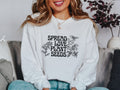 Spread Love Plant Seeds Womens Pullover Sweatshirt Wildflower Sweatshirt for Gardeners Cozy Floral Pullover for Her Gift for Nature Lover Sweatshirt – Feel-Good Design · Trending Graphic Apparel