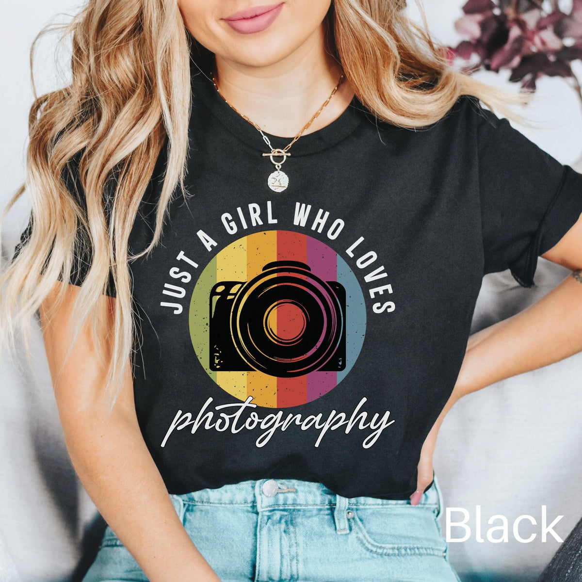 Just a Girl Who Loves Photography Shirt Girl Photographer Photographer Gift Photography Gift Photographer Shirt Camera Shirt Graphic Tee – Fan Favorite · Trending Graphic Apparel