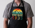 Baking Apron 91st Birthday Gifts Cotton Aprons for Men Dad 91 Years Old Bbq Summer Vintage 1933 Graphic Tee – Soft Feel · Must-Have Style