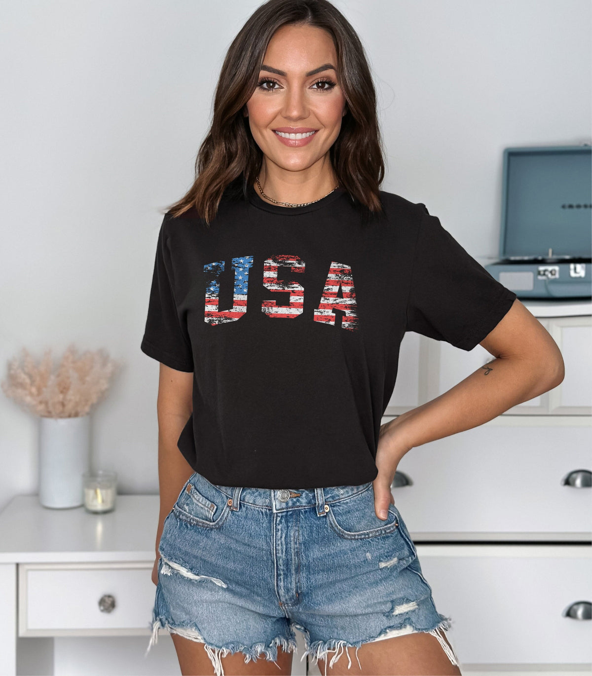 USA Shirt USA Flag Shirt Patriotic USA TShirt 4th Of July TShirt Distressed American Flag Shirt Independence Day TShirt Graphic Tee – Feel-Good Design · High-Quality Print