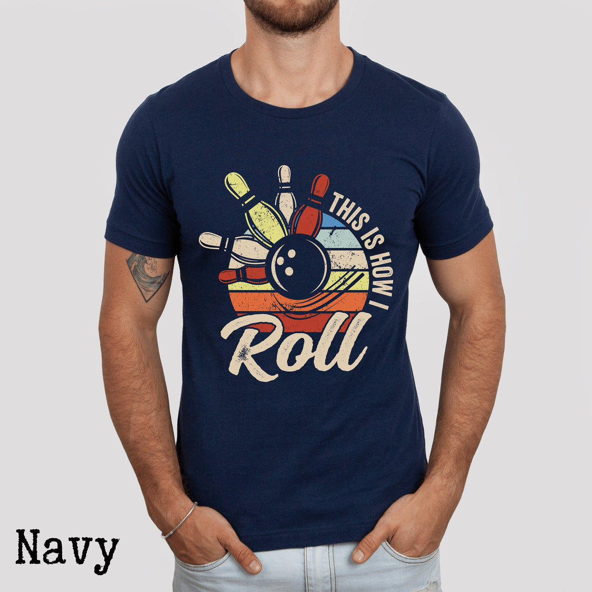 This Is How I Roll Shirt Bowling Shirt Bowler Shirt Bowling Party Bowling Gift Bowler Gift Bowling Lover Mens Bowling Shirt Graphic Tee – Cozy Vibes · Perfect For Daily Wear