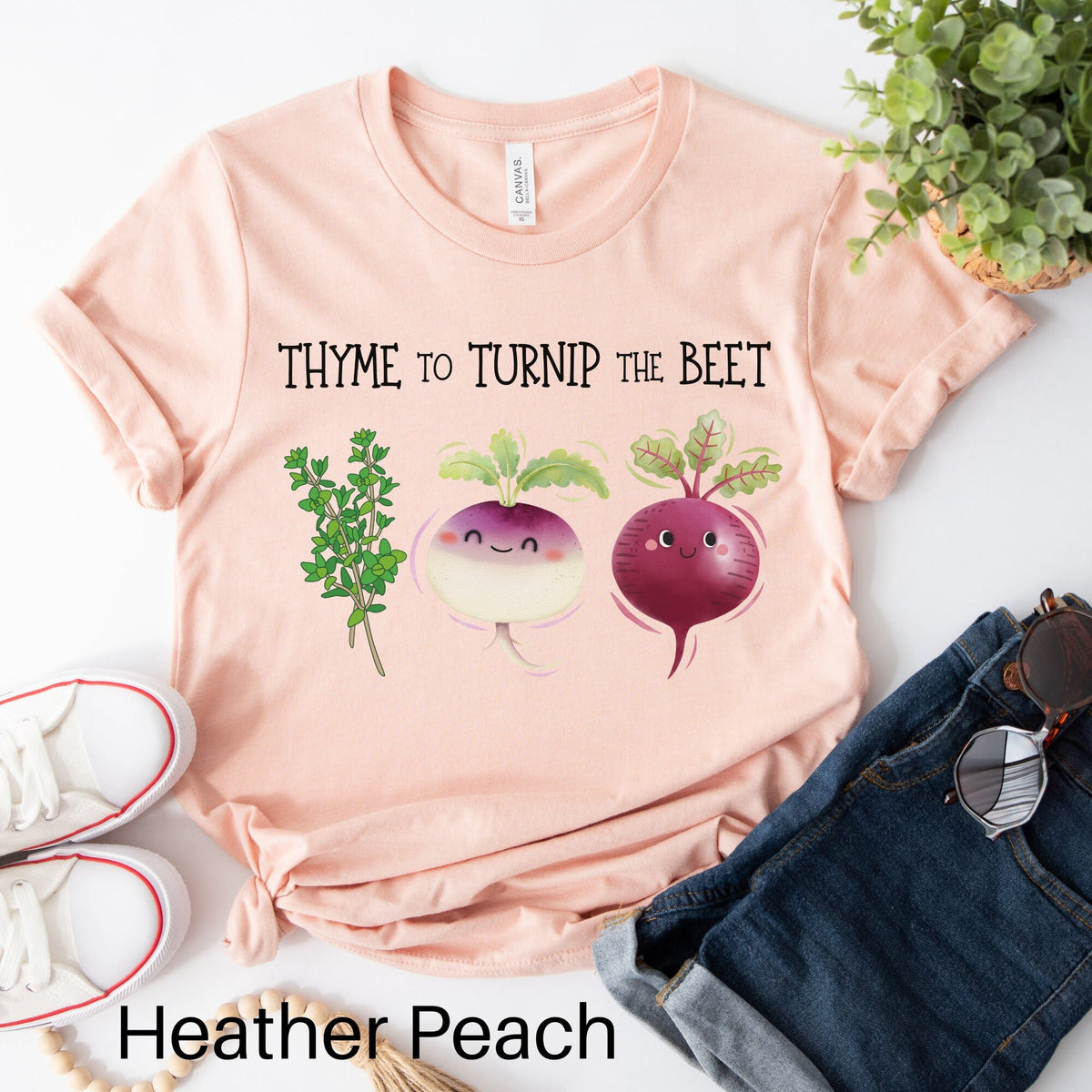 Thyme to Turnip the Beet Shirt Vegan Shirt Beet Shirt Vegetarian Shirt Botanical Shirt Chef Shirt Plant Lover Shirt Vegetable Shirt Graphic Tee – Aesthetic Look · Great Gift For Fans