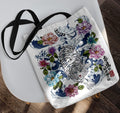 Japanese Tiger Tote Boho Animal Graphic Floral Flower Print Aesthetic Handbag Trendy Shoulder Bag Women Ladies Gift Hippie Purse Tote Bag – Easygoing Wear · Must-Have Style